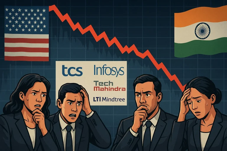 Indian IT stocks crash as Trump’s $100K H-1B visa fee sparks market turmoil
