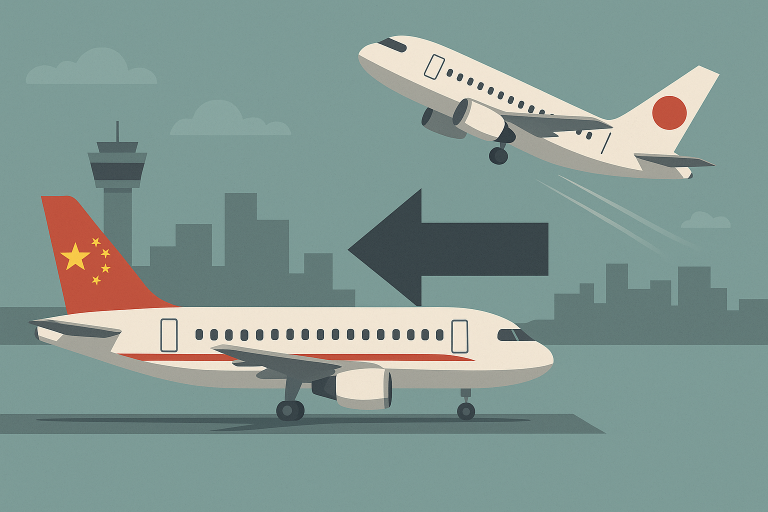 China orders airline pullback as Japan travel demand collapses