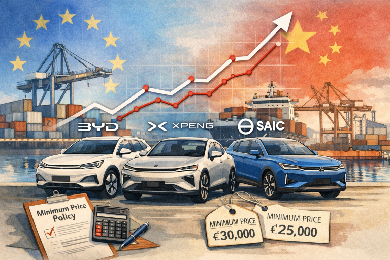 BYD, Chinese EV stocks rise as EU weighs minimum price system over tariffs