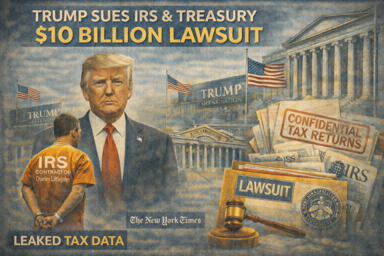 Trump sues IRS, Treasury for $10B over tax leaks, raising conflict questions