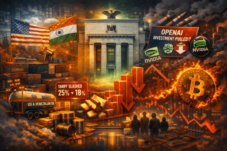 Evening digest: India-US deal, Nvidia’s OpenAI decision, Bitcoin at 10-month low