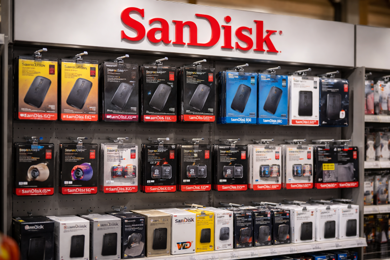 SanDisk stock slides 14% as AI chip selloff overshadows bullish calls